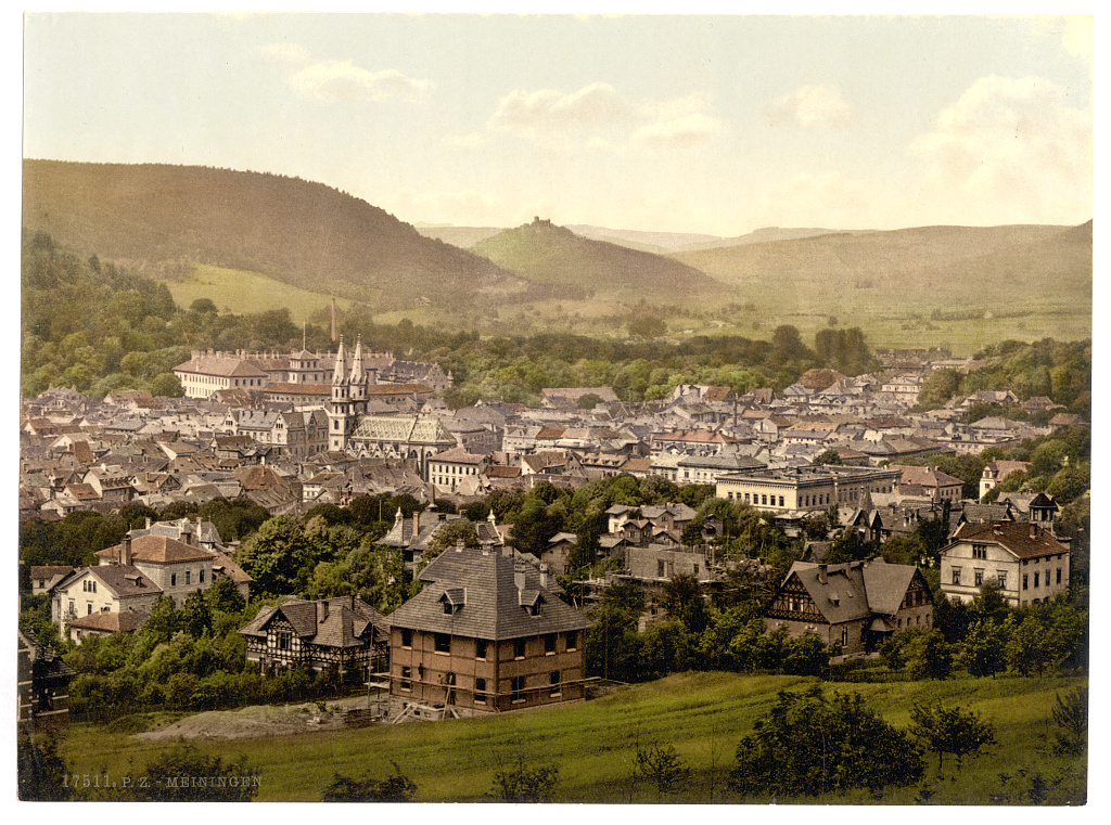 Photochrom print of Meiningen, Thuringia, 1890s