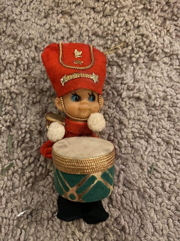 A velvet drummer from somebody's counter